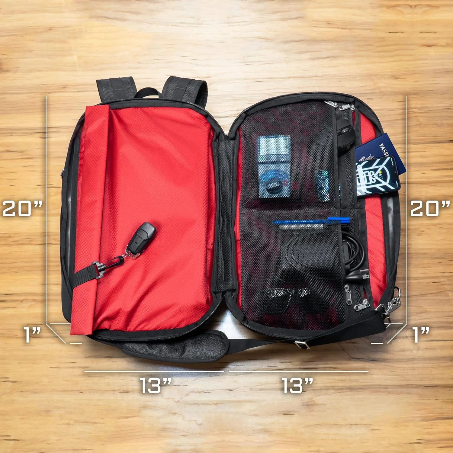 ~ FLEX Faraday Bag/Small LITE Faraday Bag Combo ~ Tracking/Hacking Defense ~ Red