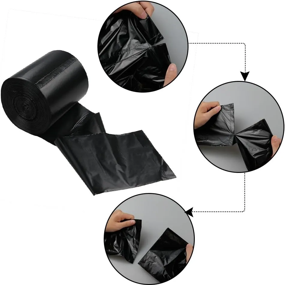 10 Gallon Kitchen Trash Bag, Black Wastebasket Liners, 170 Counts