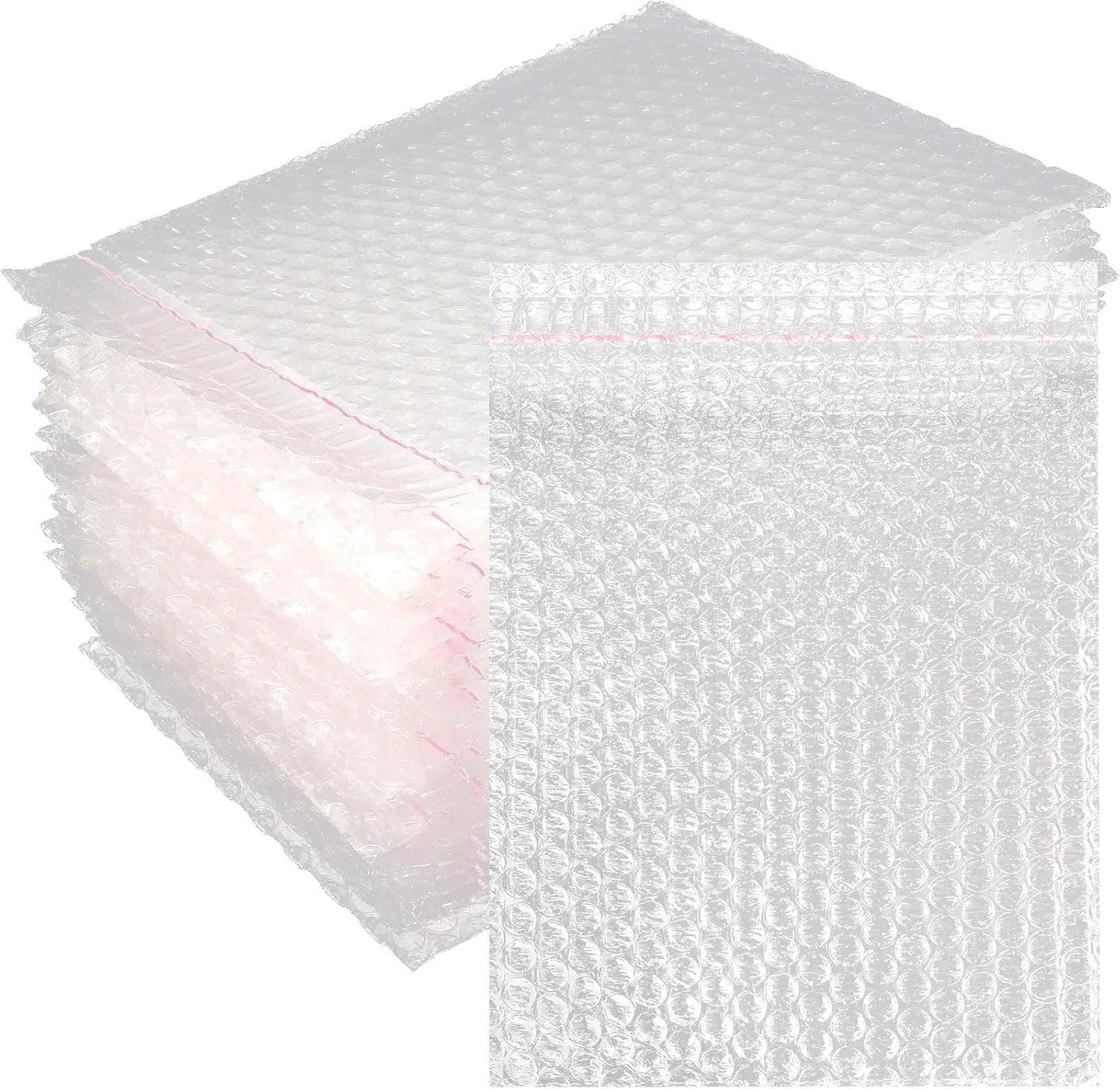 100PCS Bubble Out Bags, Clear Cushioned Pouches, Bubble Pouch Bags, Self-Sealing for Mailing, Shipping, Packing, Packaging, Storage and Moving