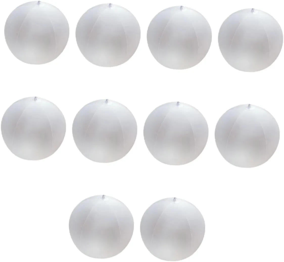 10pcs Inflatable Beach Portable Half-Transparent for Outdoor Fun Boy Girl Toys for and Weddings