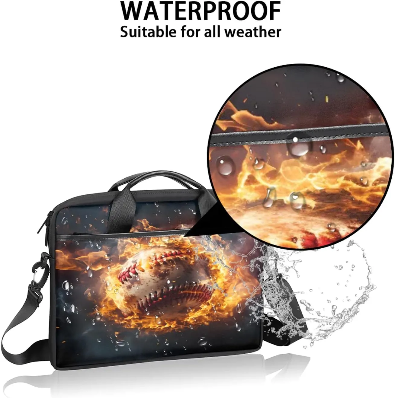 13-15 Inch Sports Baseball Handy Laptop Bag Sports Sports Shoulder Laptop Bag For Work, School, Travel And More