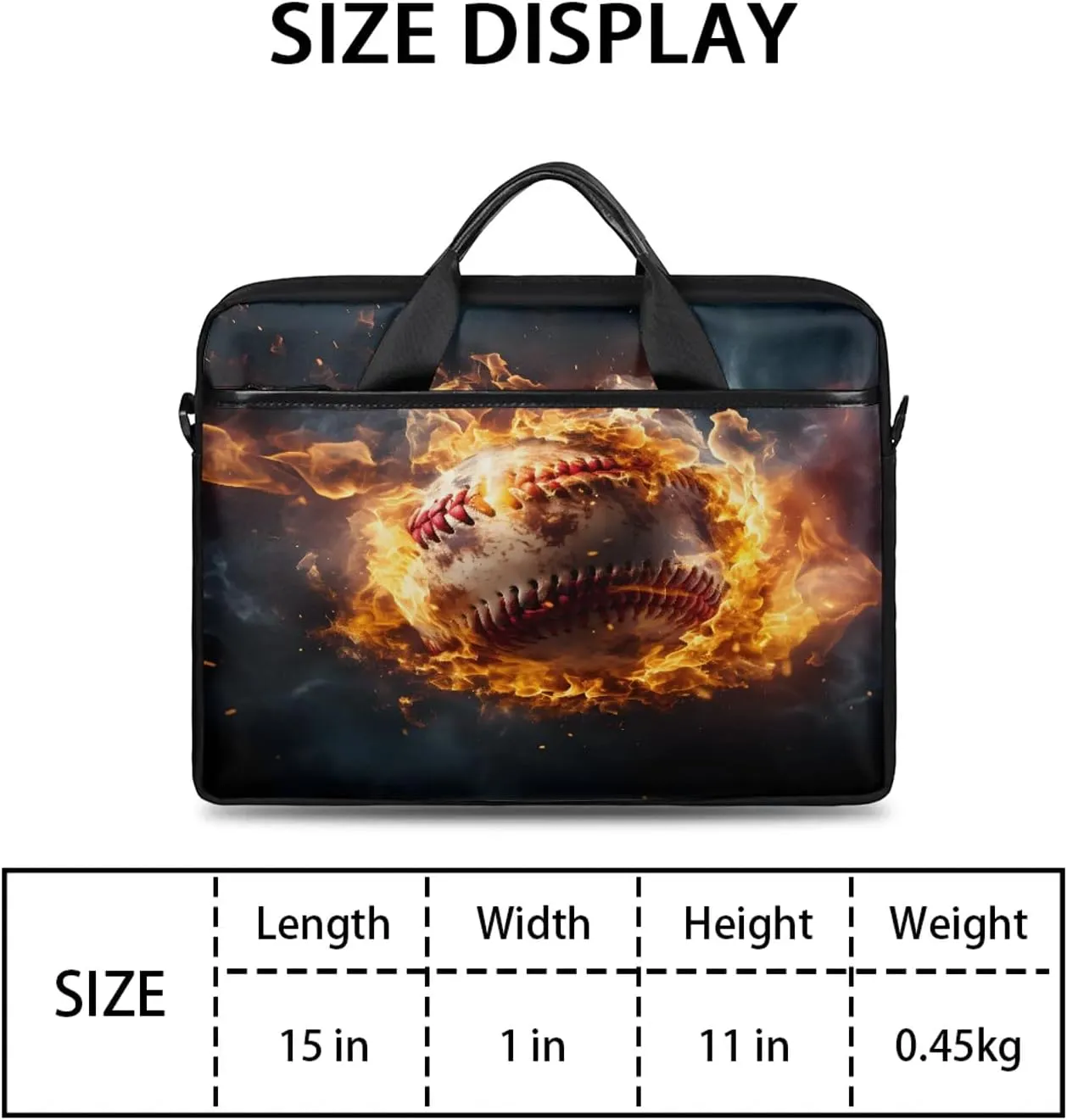 13-15 Inch Sports Baseball Handy Laptop Bag Sports Sports Shoulder Laptop Bag For Work, School, Travel And More