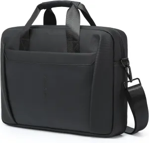 15-16 Inch Granulated Shoulder Portable Bag, Compatible with MacBook Pro 16 M4/M3/M2/M1, MacBook Air 15 M4 2025, ASUS Vivobook 16/16X Laptop, Messenger Bag, Meteorite Black