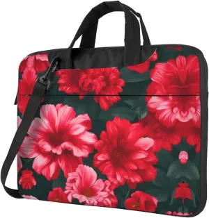 15.6 Inch Laptop Bag - Case with Soft Interior, Multiple Pockets - Ideal, Travel and Business Salmon pattern