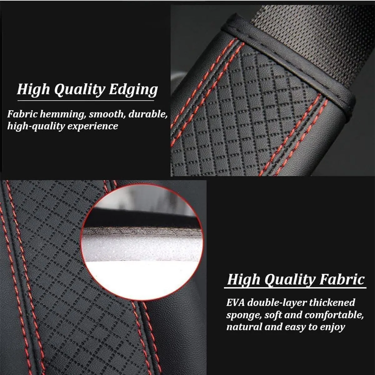 2 PCS Car Seat Belt Cover for Buick Excelle GT 2014-2024, Safety Strap Protector Comfort Safety Belt Shoulder Cushions Protective Sleeves,Beige