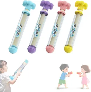 4 Pc Firework Water Gun, Fireworks Style Water Spray Pull Props Suitable, High Pressure Pull-Out Sprinkler Spray Props, Adult Party Pool Games for Bathing/Pool