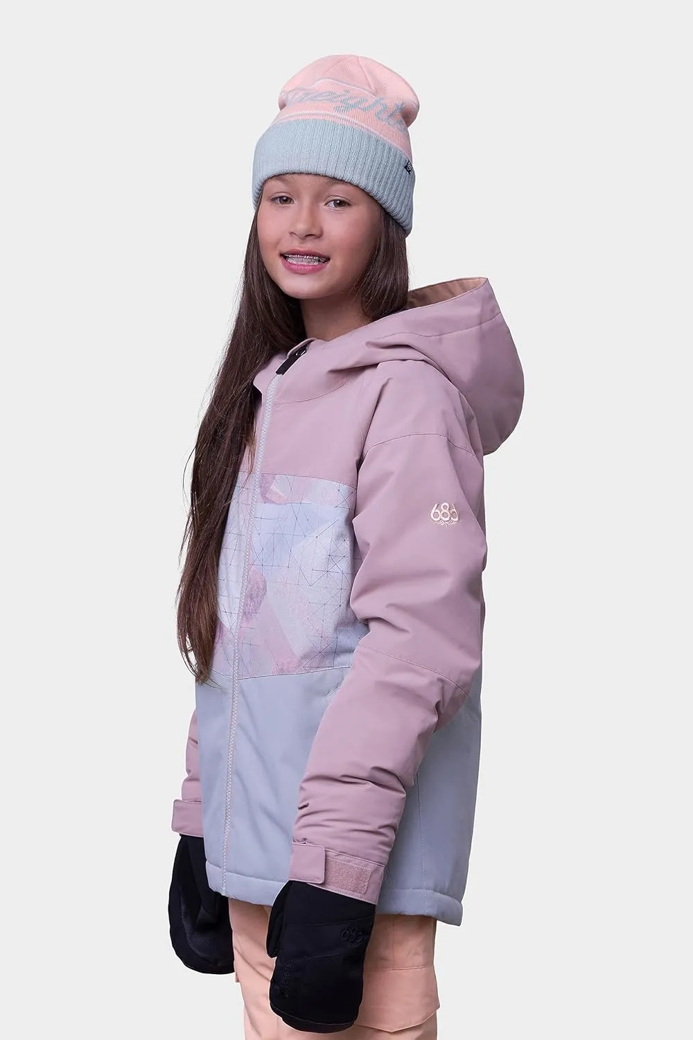 686 Girl's Athena Jacket - Insulated Coat with 2-Layer Fabric Design, Modern Fit and Taped Seams - Water & Weather Resistant