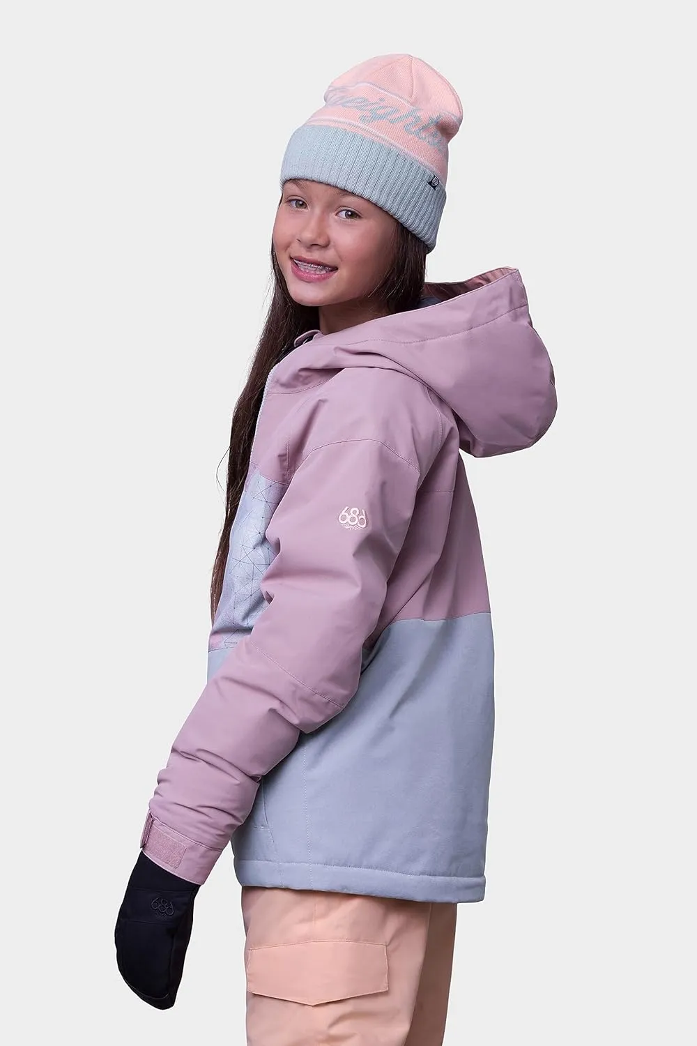 686 Girl's Athena Jacket - Insulated Coat with 2-Layer Fabric Design, Modern Fit and Taped Seams - Water & Weather Resistant