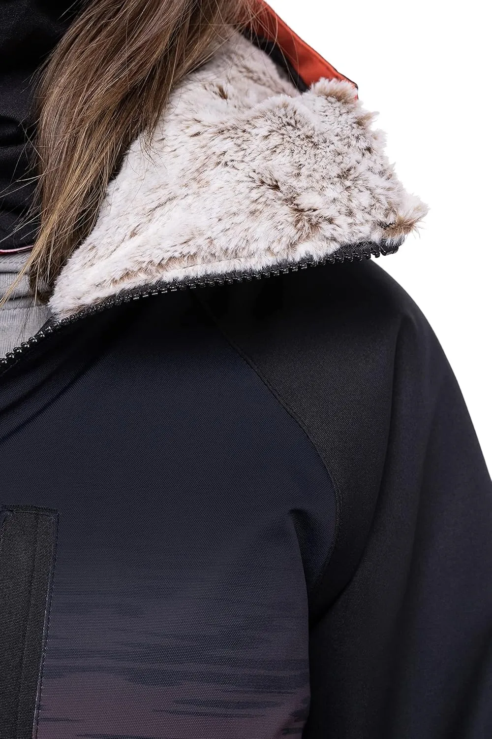 686 Women's Dream Jacket - Insulated Coat with 2-Layer Fabric Design, Faux Fur and Fleece Lining - Water & Weather Resistant