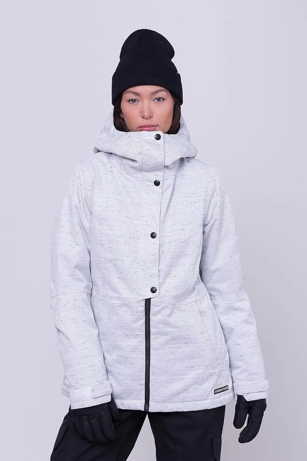 686 Women's Rumor Insulated Jacket - 2-Layer Fabric Design with Sherpa Lining & Inner Collar - Water & Weather Resistant