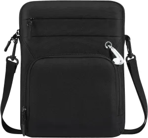9-11 Inch Tablet Sleeve Bag with Shoulder Strap for iPad 10th Gen 10.9" Air 5/4, iPad (A16) 11", i-Pad 9/8/7th Gen 10.2", i-Pad Air/Pro 11", Galaxy Tab A9  Plus 11", reMarkable 2 10.3",Black