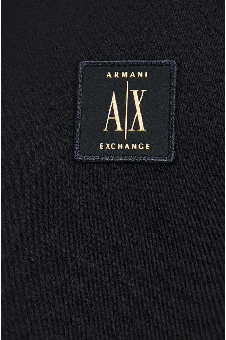 A | X ARMANI EXCHANGE Men's Regular Fit Cotton Jersey Metallic Icon Patch Polo