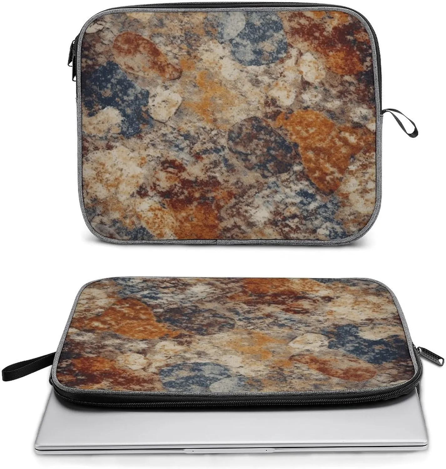 Abstract Granite Laptop Sleeve Snowflake Laptop Bag Computer Carrying Case Briefcase Protective Case 14inch