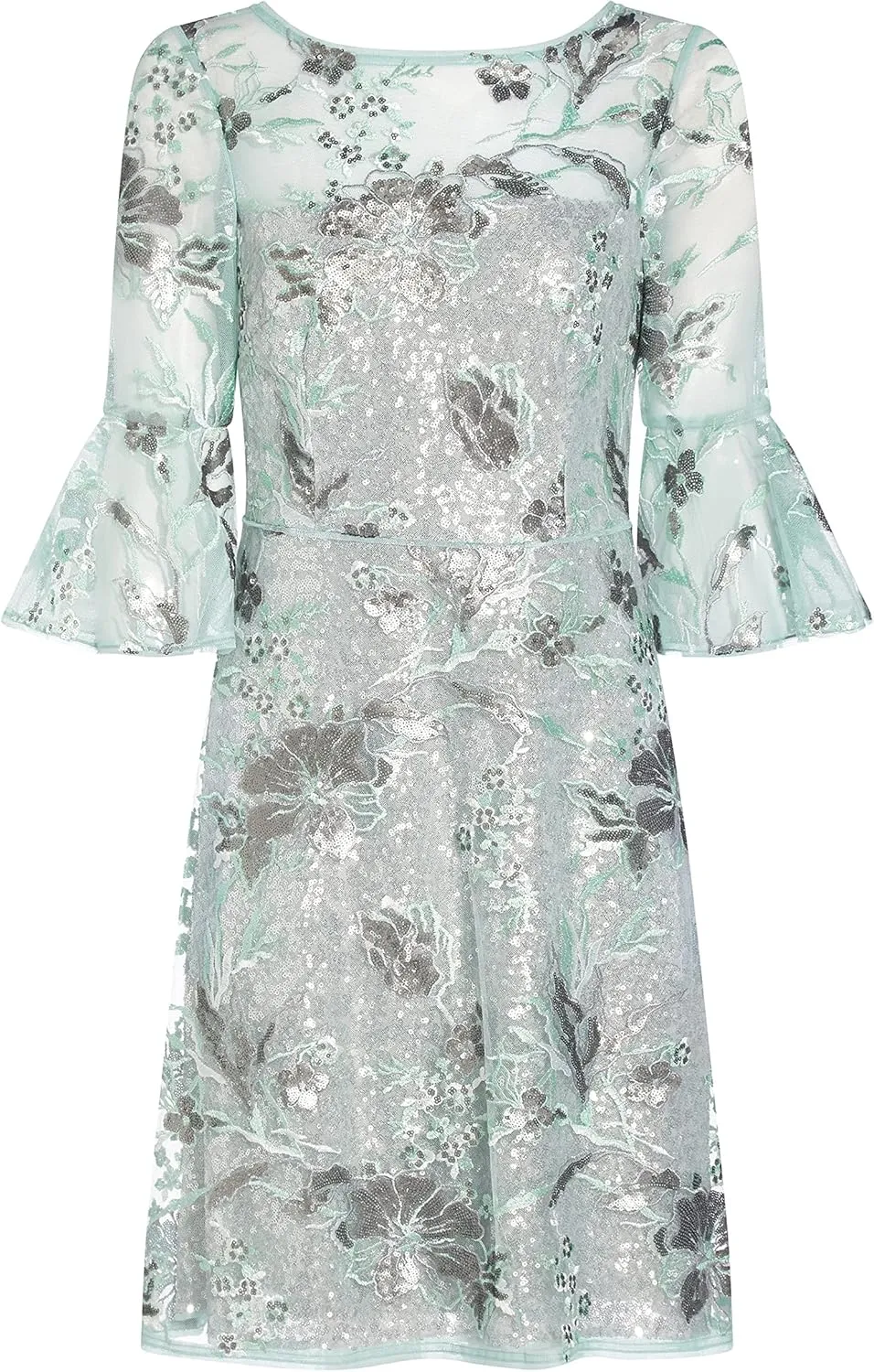 Adrianna Papell Women's Embroidered Sequin Cocktail