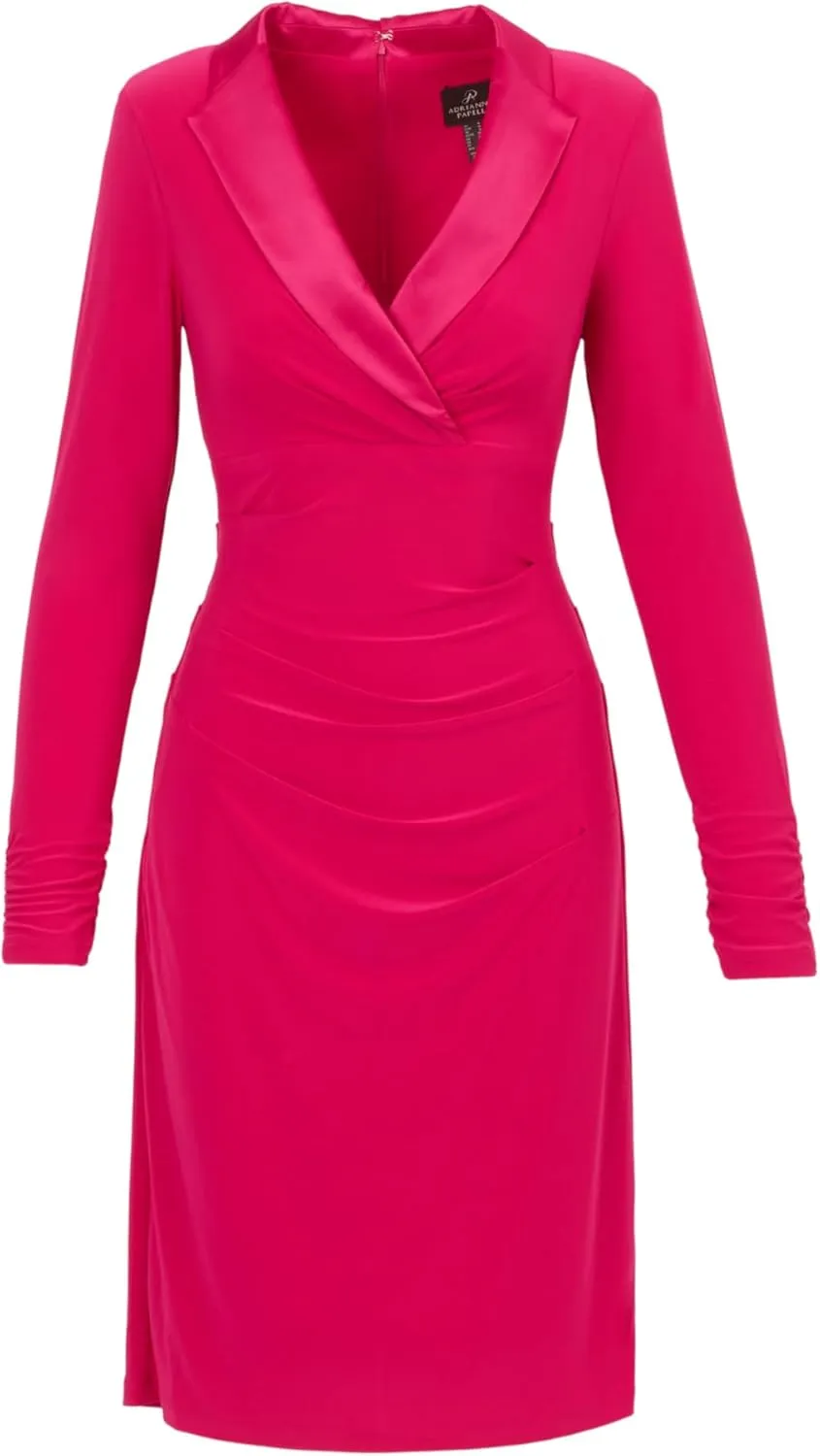 Adrianna Papell Women's Jersey Tuxedo Dress