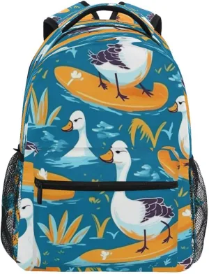 ALAZA Funny Duck Coral Reef Backpack Daypack College School Travel Shoulder Bag