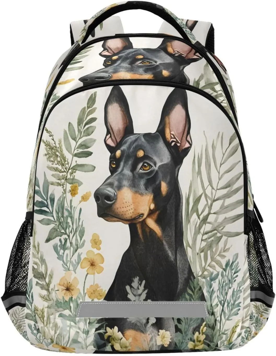 ALAZA German Shepherd Dog Flower Grass Backpacks Travel Laptop Daypack School Book Bag for Men Women Teens Kids118