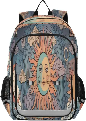 ALAZA Mysterious Sun Moon School Backpacks Travel Laptop Bag Kids Bookbag for Girls Boys Teens Women Men17