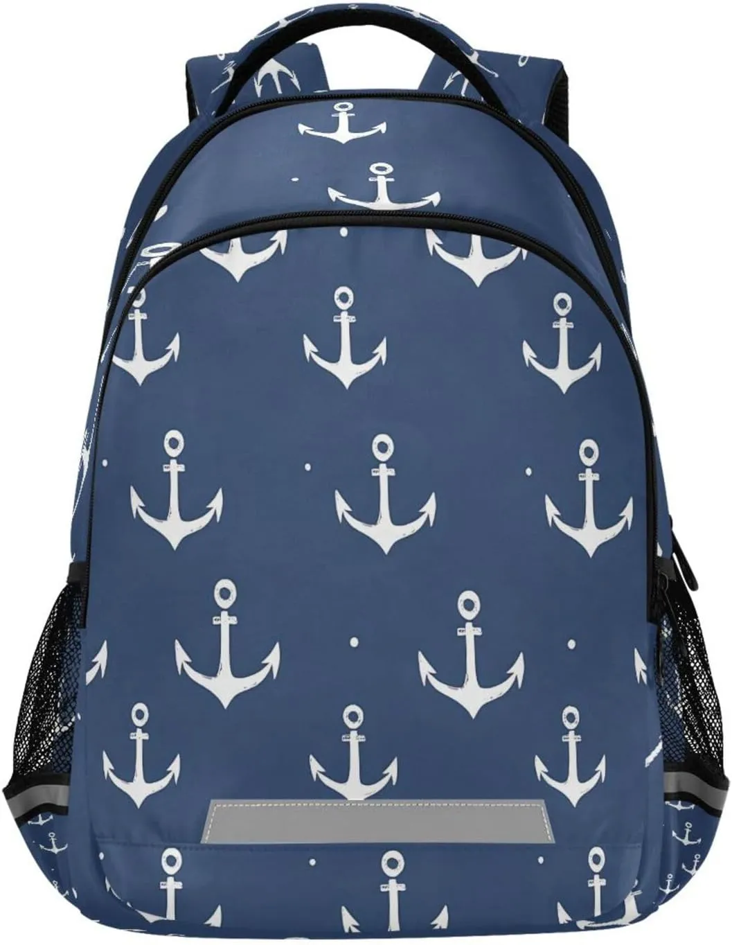 ALAZA Nautical Themed Coastal Ocean Backpacks Travel Laptop Daypack School Book Bag for Men Women Teens Kids