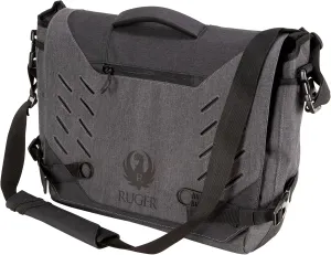 Allen Company Messenger Bag and Backpack with Laptop and Concealed Carry Pocket, Gray/Black