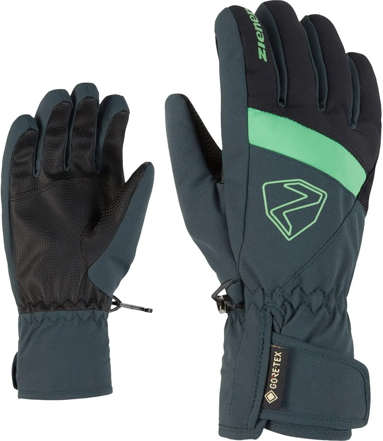 Alpine Junior Kids Ski Gloves LEIF Goretex Black