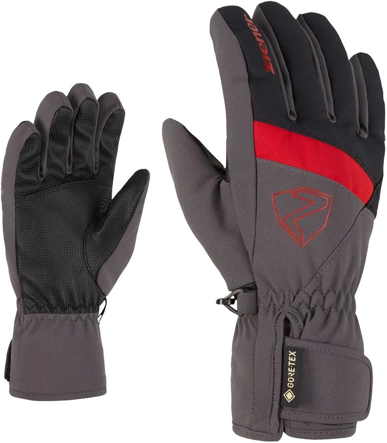 Alpine Junior Kids Ski Gloves LEIF Goretex Black