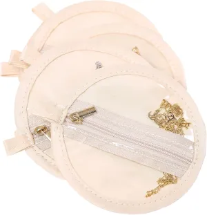 Angelina's Palace 6PCS Velvet Jewelry Pouches Double Sides Travel Jewelry Organizer Portable Storage Bag for Necklaces Bracelets Watches Rings