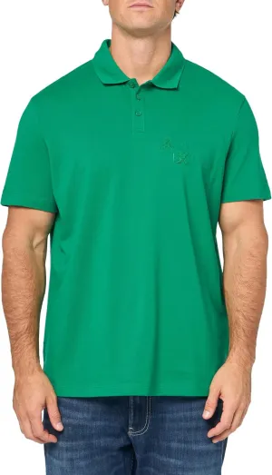 Armani Exchange Men's Regular Fit Sponge Logo Polo
