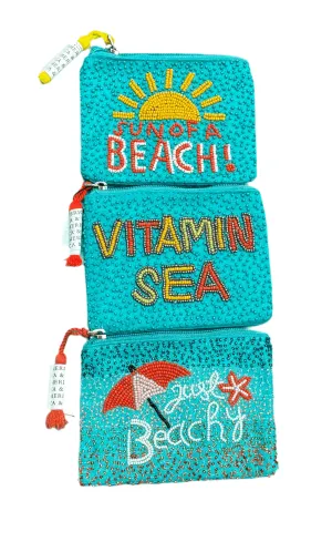 Assorted Beachy Coin Pouches