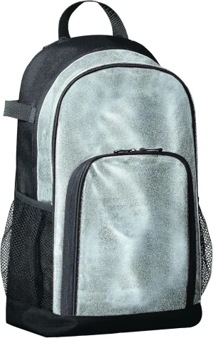 Augusta Sportswear Backpack, Silver Glitter/Black, One Size