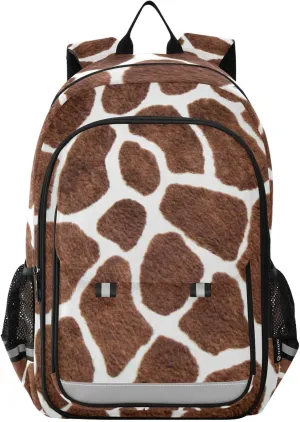 Backpack Giraffe Print ​Toddler School Bags Child Lightweight Preschool Large Bookbags for Girls-Boys Middle-School Elementary
