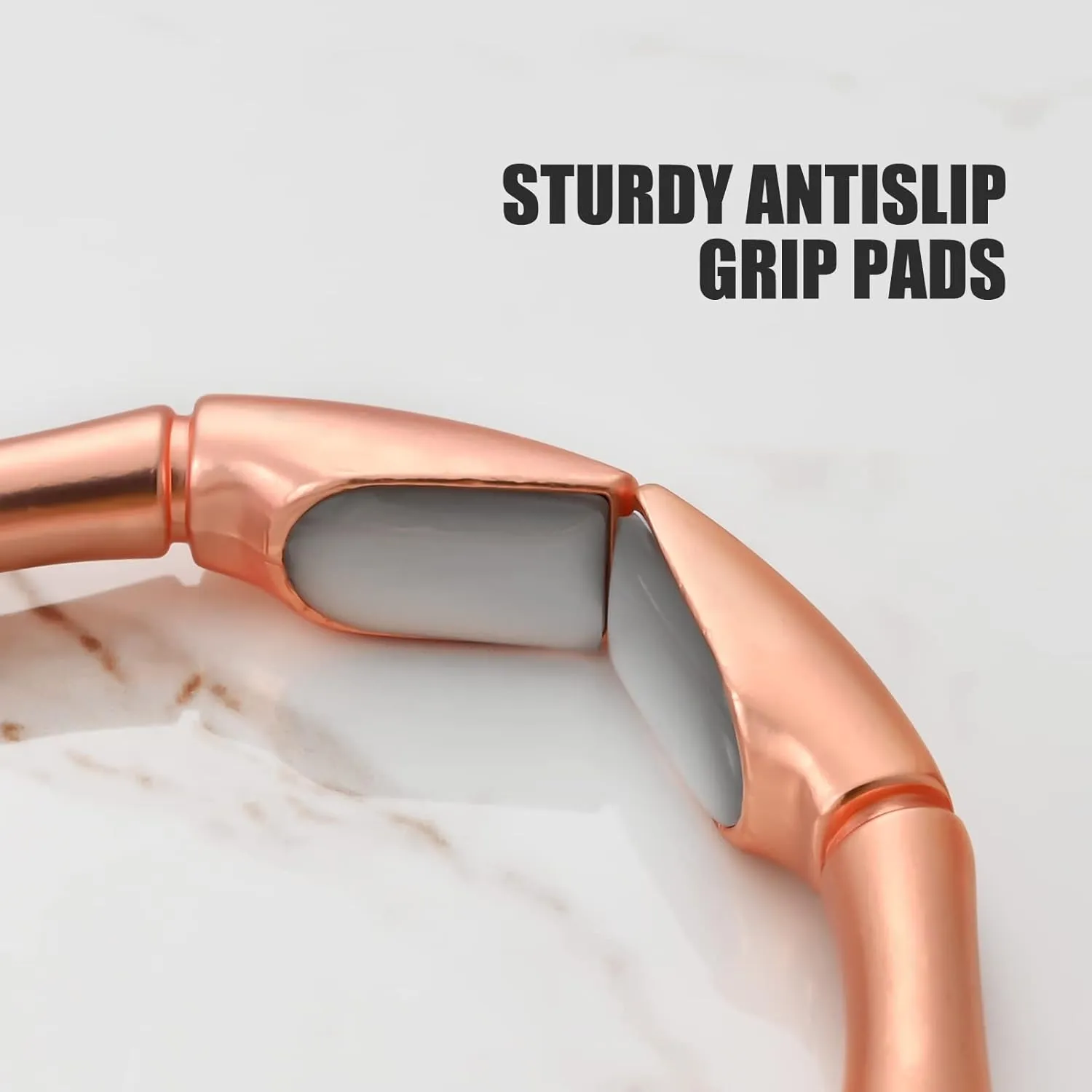 Bag Hook Hanger, Holds Up to 33LB, Purse Hook for Desk, Under Table Bar Handbag Hanger, ledges, etc. Stylish Purse Holder Storage, Handbag Clips Hooks Holder Ring (S-Matte Rose Gold)