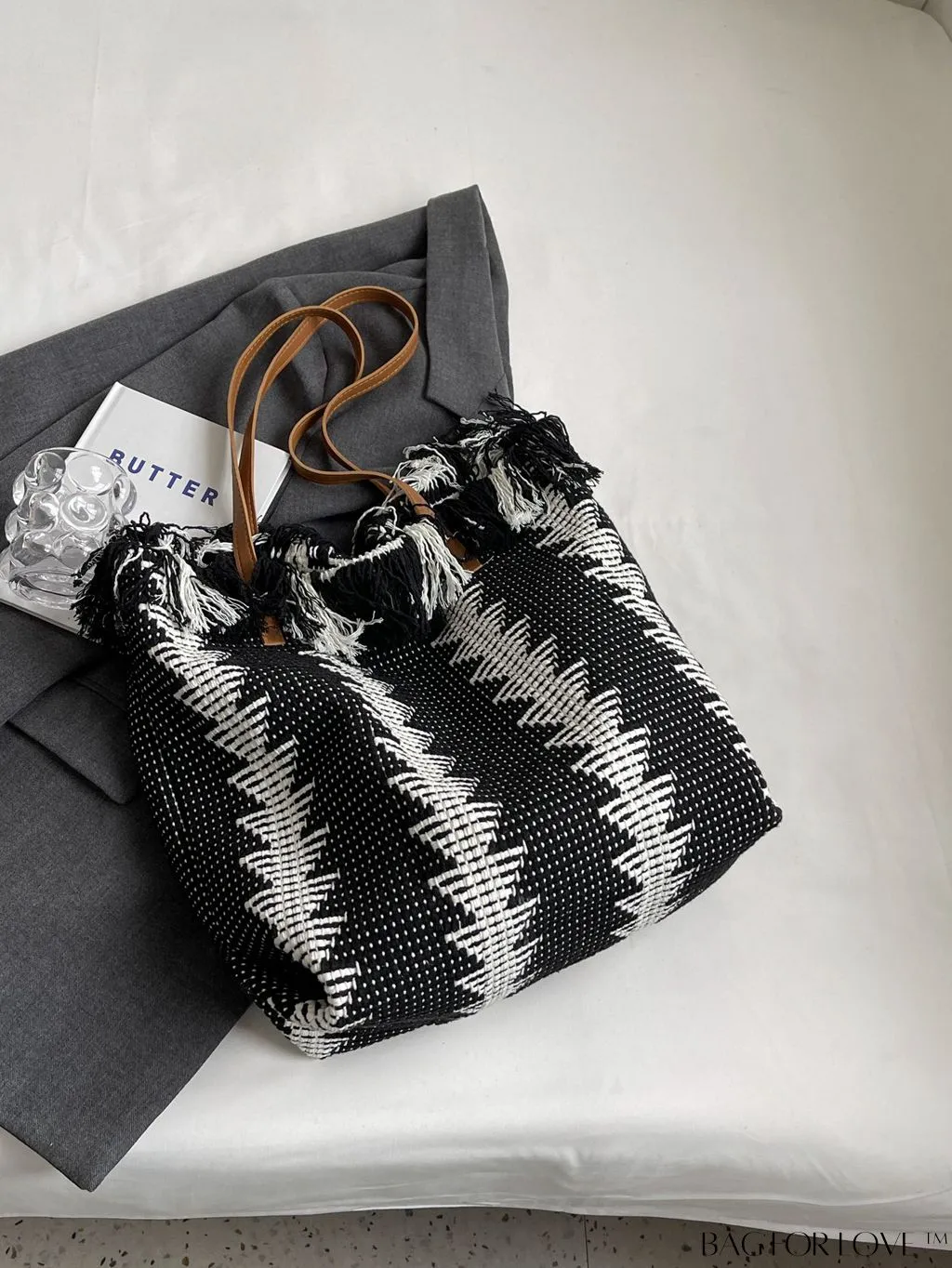 BagForLove - Stylish Tassel Tote Bag for Students in Various Educational Levels, Ideal for Outdoors and Back to School