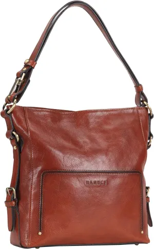 Banuce Trendy Full Grains Italian Hobo Bags for Women Leather Purses and Handbags Shoulder Bag with Convertible Strap Brown