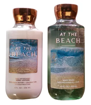 Bath & Body Works At The Beach Body Lotion and Body Gel Wash 2 Piece Set