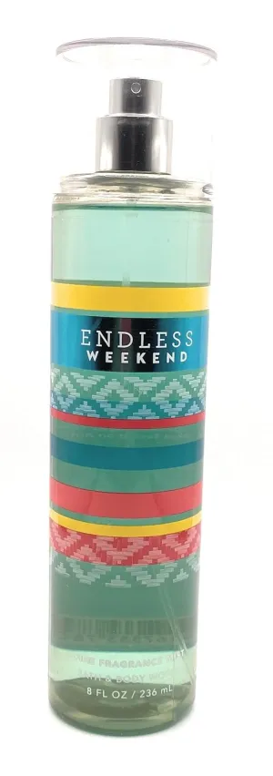 Bath & Body Works Endless Weekend Fine Fragrance Mist 8 Fluid Ounce Spray