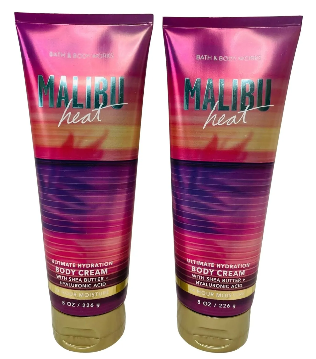 Bath & Body Works Malibu Heat Ultimate Hydration Body Cream 8 Ounces Pack of 2