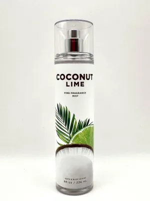 Bath and Body Work Coconut Lime Fine Fragrance Mist, 8 fl oz, Tropical Scent