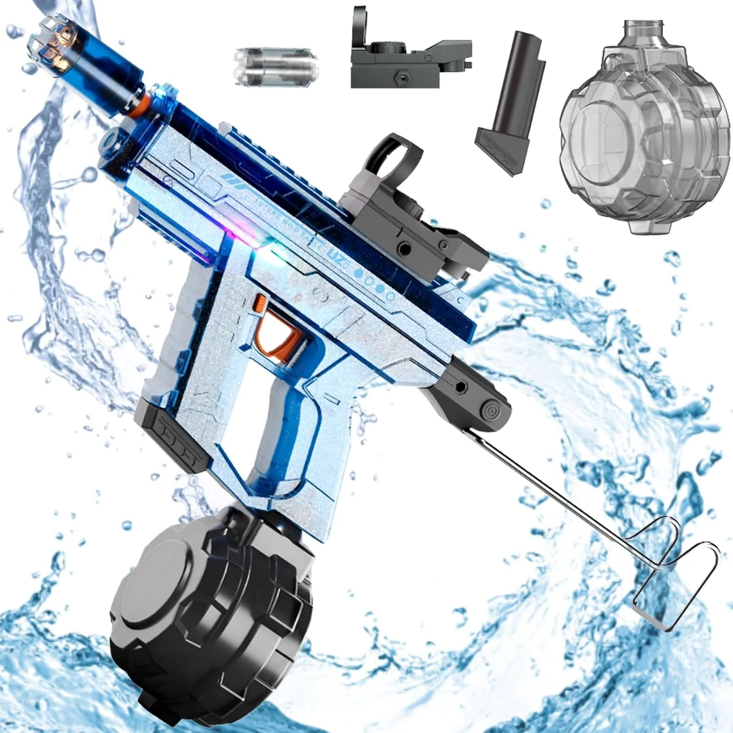 Battle Blaster Electric Water Gun for Adults/Kids, 26 to 32 FT Long Range Auto Water Blaster, Summer Pool and Beach Toys.