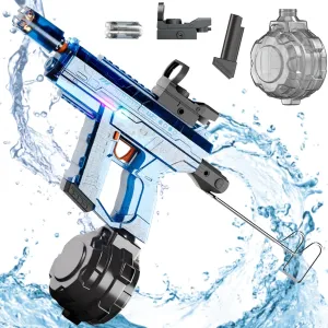Battle Blaster Electric Water Gun for Adults/Kids, 26 to 32 FT Long Range Auto Water Blaster, Summer Pool and Beach Toys.