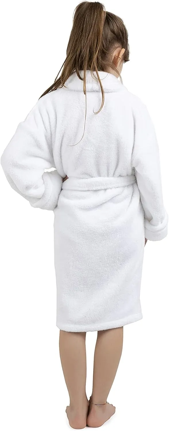 BC BARE COTTON Bare Cotton Kids Microfiber Fleece Shawl Robe - Girls