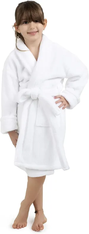 BC BARE COTTON Bare Cotton Kids Microfiber Fleece Shawl Robe - Girls