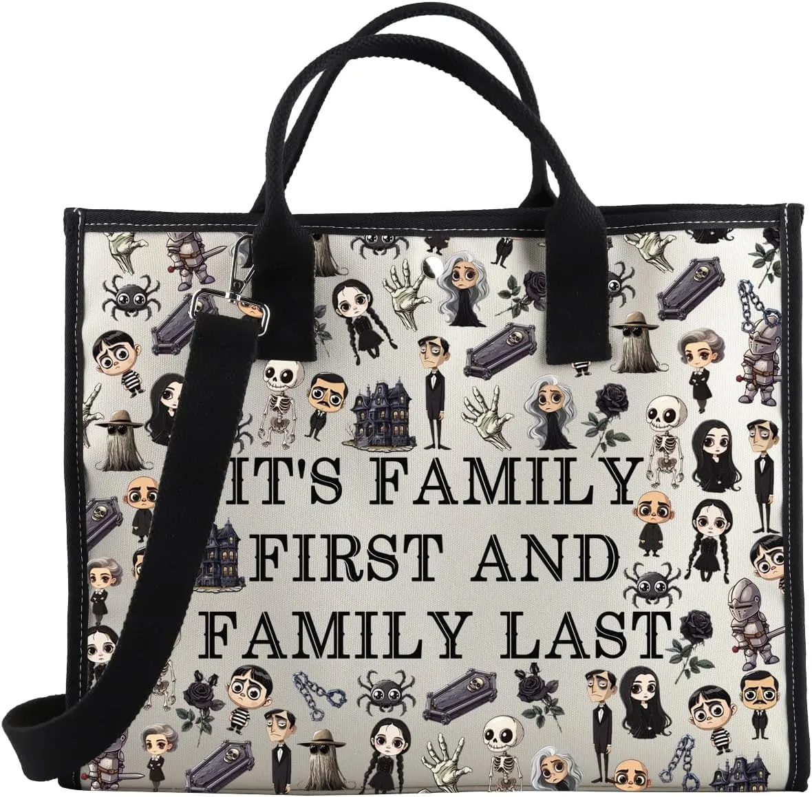 BDPWSS AD Family Merchandise Musical Theater Gift It's Family First And Family Last The AD Family Fans Tote Bag