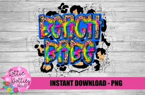 Beach Babe Png - Beach Sublimation Design - Beach Babe - Digital Download