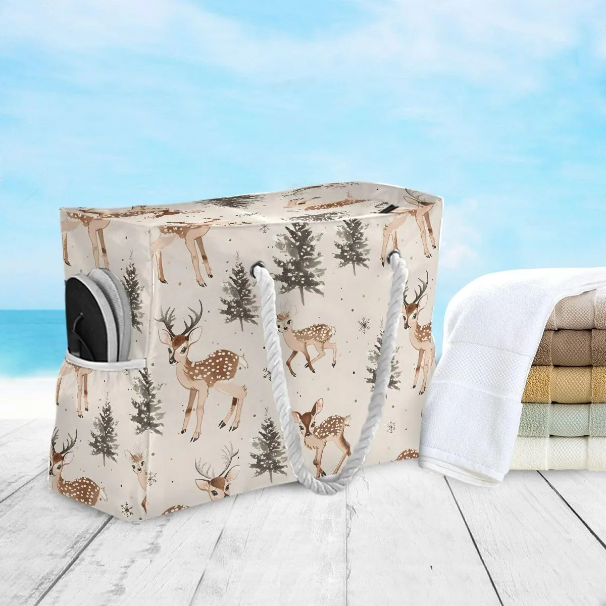 Beach Bags for Women Large Beach Tote Shoulder Bag Waterproof Sandproof for Travel Nurse