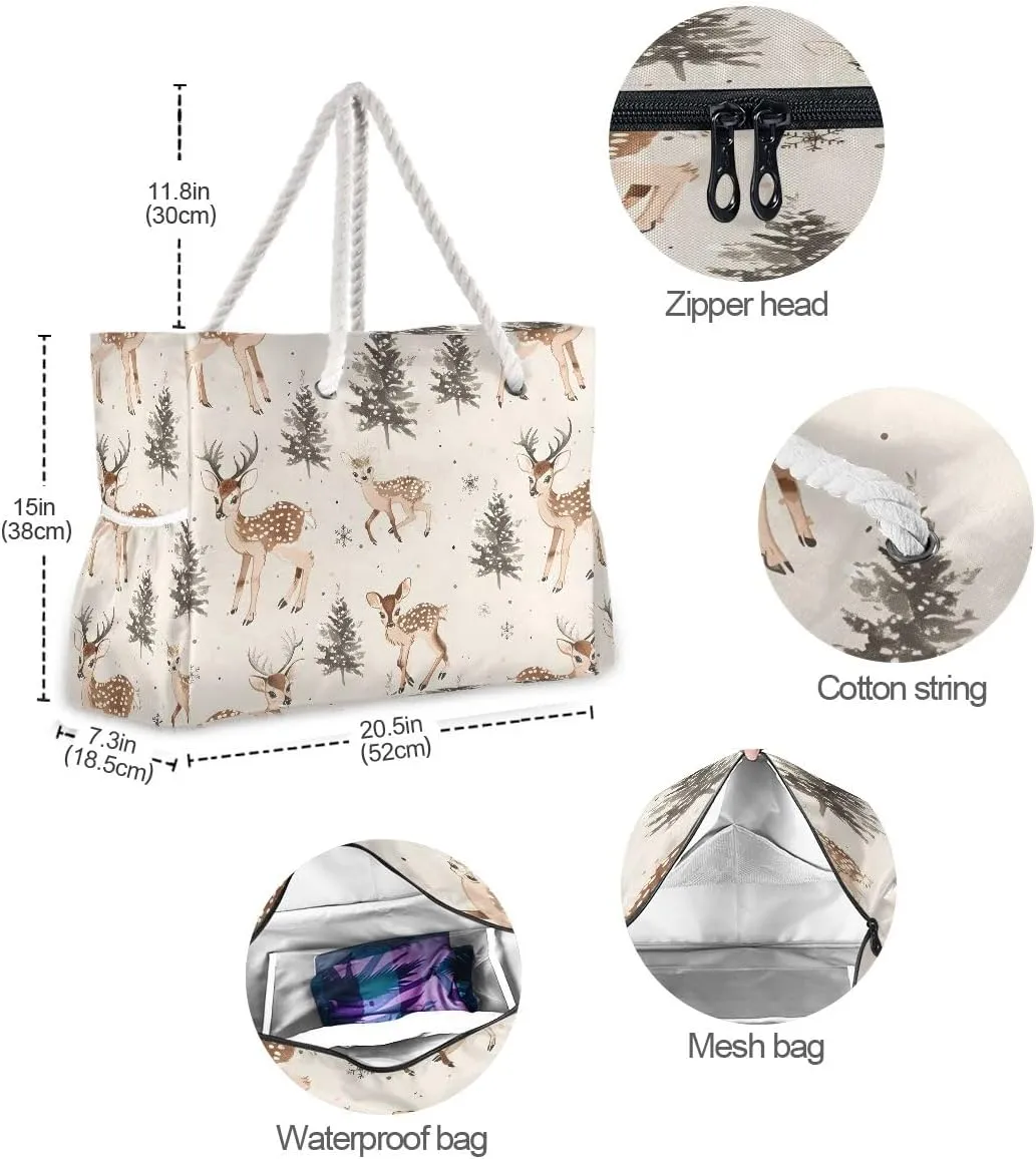 Beach Bags for Women Large Beach Tote Shoulder Bag Waterproof Sandproof for Travel Nurse