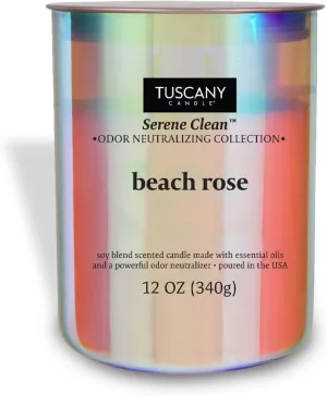 Beach Rose Scented Jar Candle, 12 oz, Burn Time 50 Hours, Home Fragrance, Room Accessories