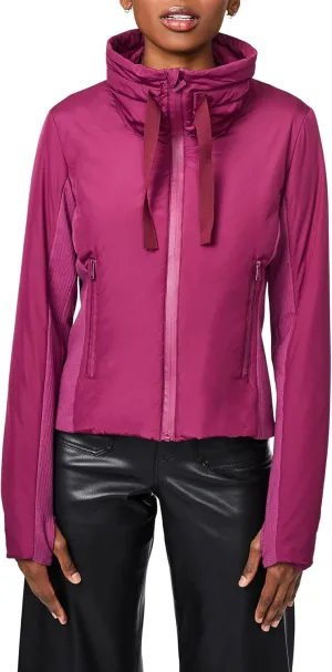 Bernardo Fashions Recycled Softy Glam Puffer with Knit Trim