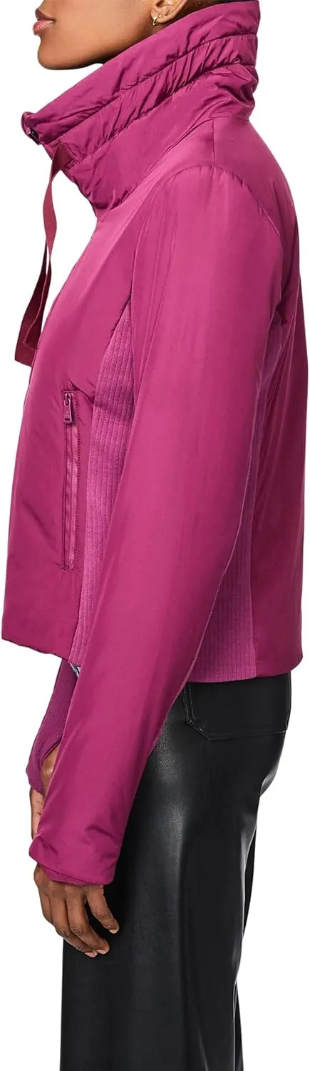 Bernardo Fashions Recycled Softy Glam Puffer with Knit Trim