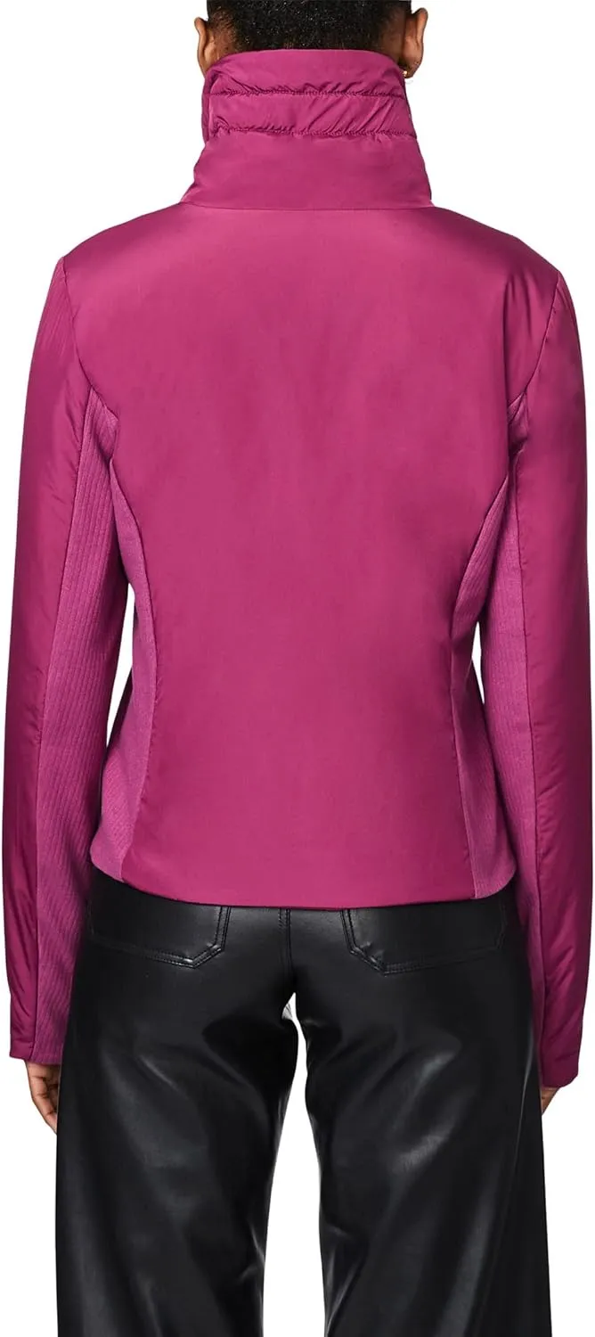 Bernardo Fashions Recycled Softy Glam Puffer with Knit Trim